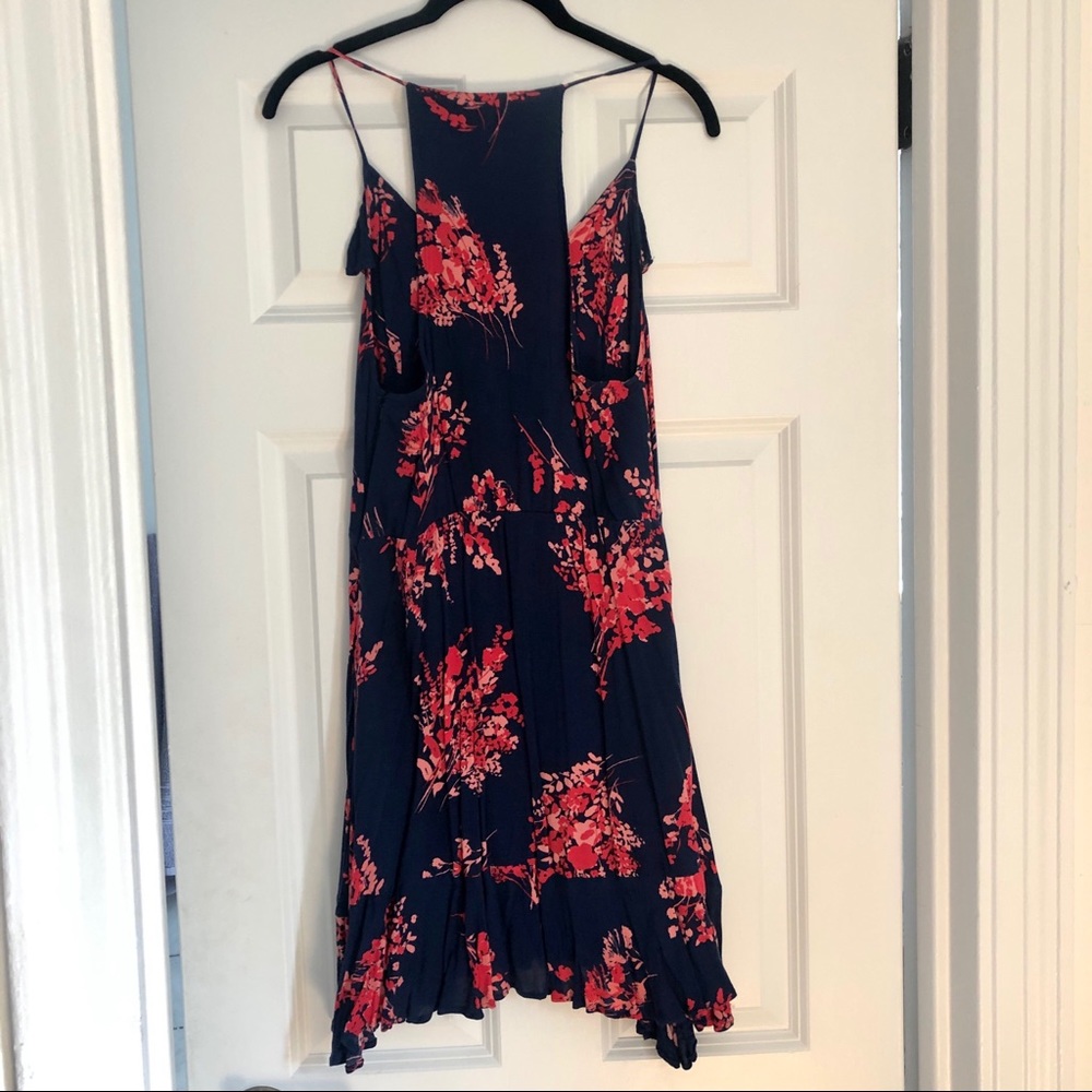 free press | navy and coral dress - Picture 5 of 5